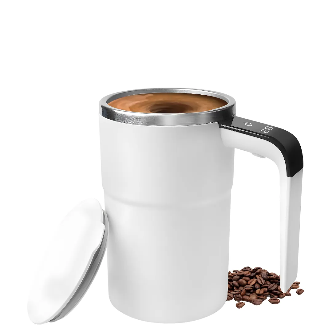TAZA MEZCLADORA MAGNÉTICA AUTOMÁTICA Y RECARGABLE - TAZA INTELIGENTE AGITADORA PARA CAFÉ Y BEBIDAS