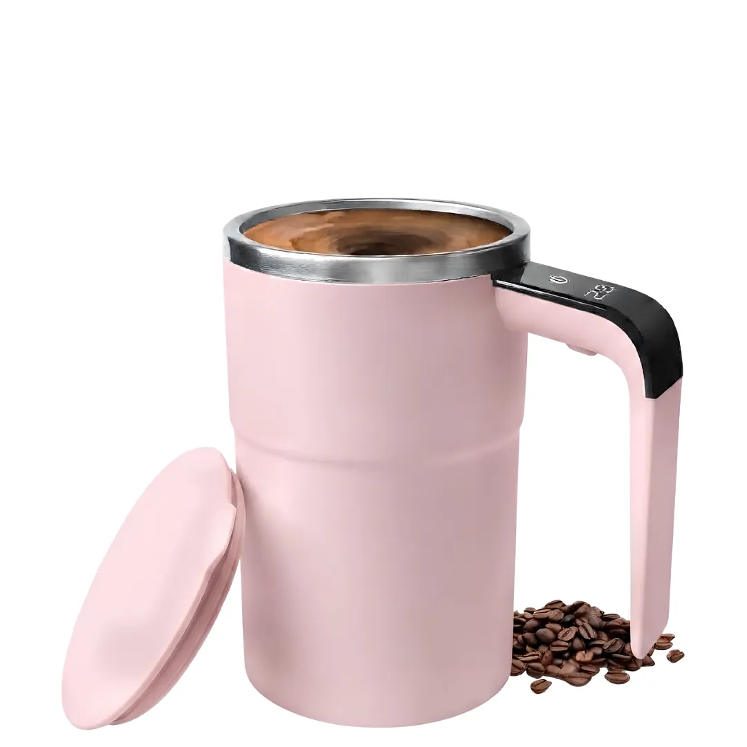 TAZA MEZCLADORA MAGNÉTICA AUTOMÁTICA Y RECARGABLE - TAZA INTELIGENTE AGITADORA PARA CAFÉ Y BEBIDAS