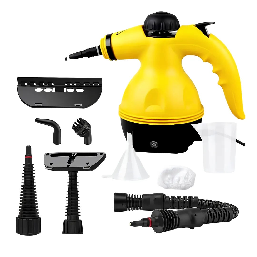 LIMPIADOR A VAPOR PORTÁTIL DE 1000W, MÁQUINA DE LIMPIEZA MULTIUSOS A PRESIÓN CON KIT DE ACCESORIOS PARA COCINAS, BAÑOS, TAPICERÍA Y AUTOMÓVILES