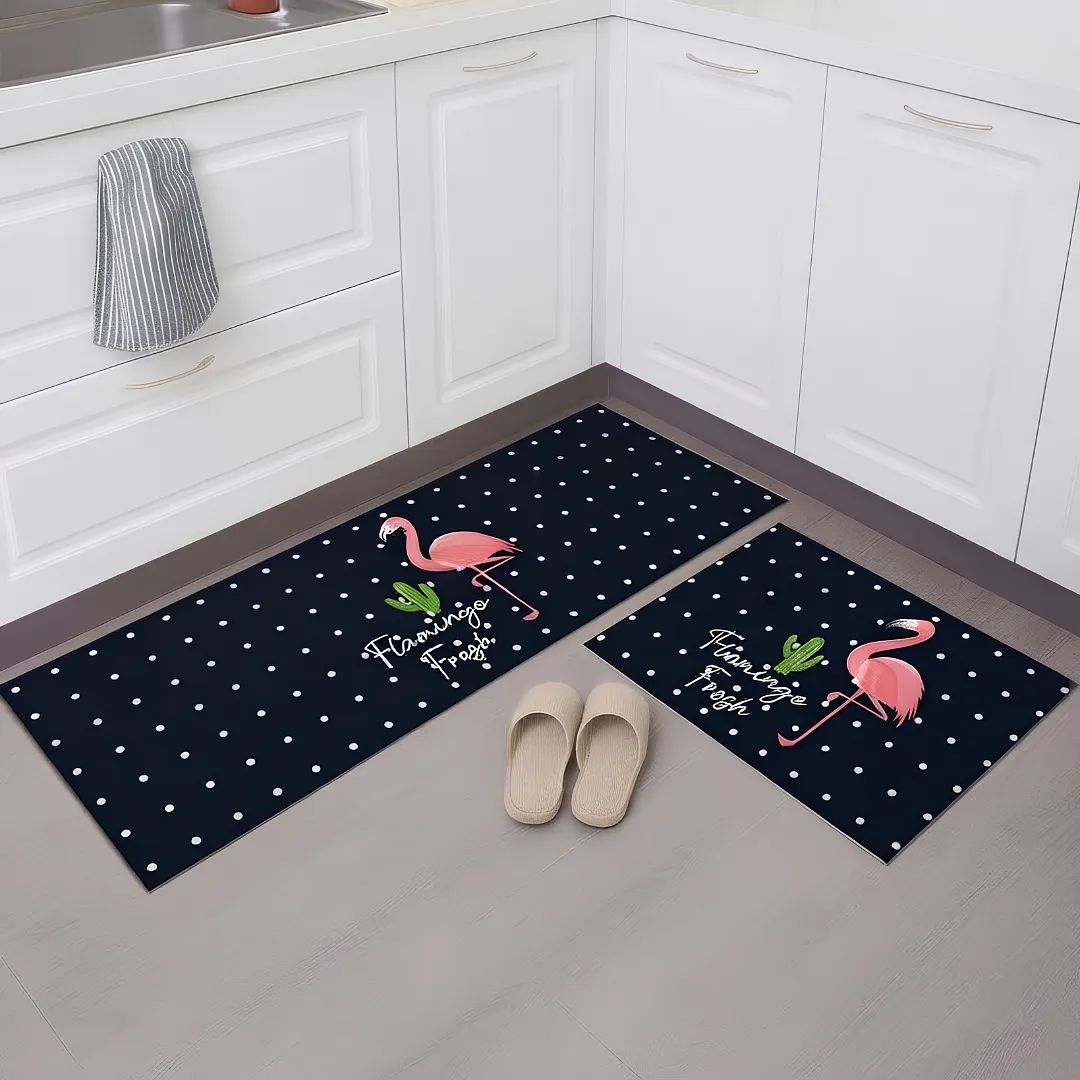 SET DE 2 ALFOMBRAS PARA COCINA Y HOGAR ANTIDESLIZANTES ULTRA ABSORBENTES DE SECADO RÁPIDO Y FÁCIL LIMPIEZA