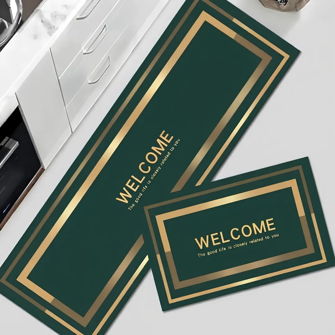 SET DE 2 ALFOMBRAS PARA COCINA Y HOGAR ANTIDESLIZANTES ULTRA ABSORBENTES DE SECADO RÁPIDO Y FÁCIL LIMPIEZA