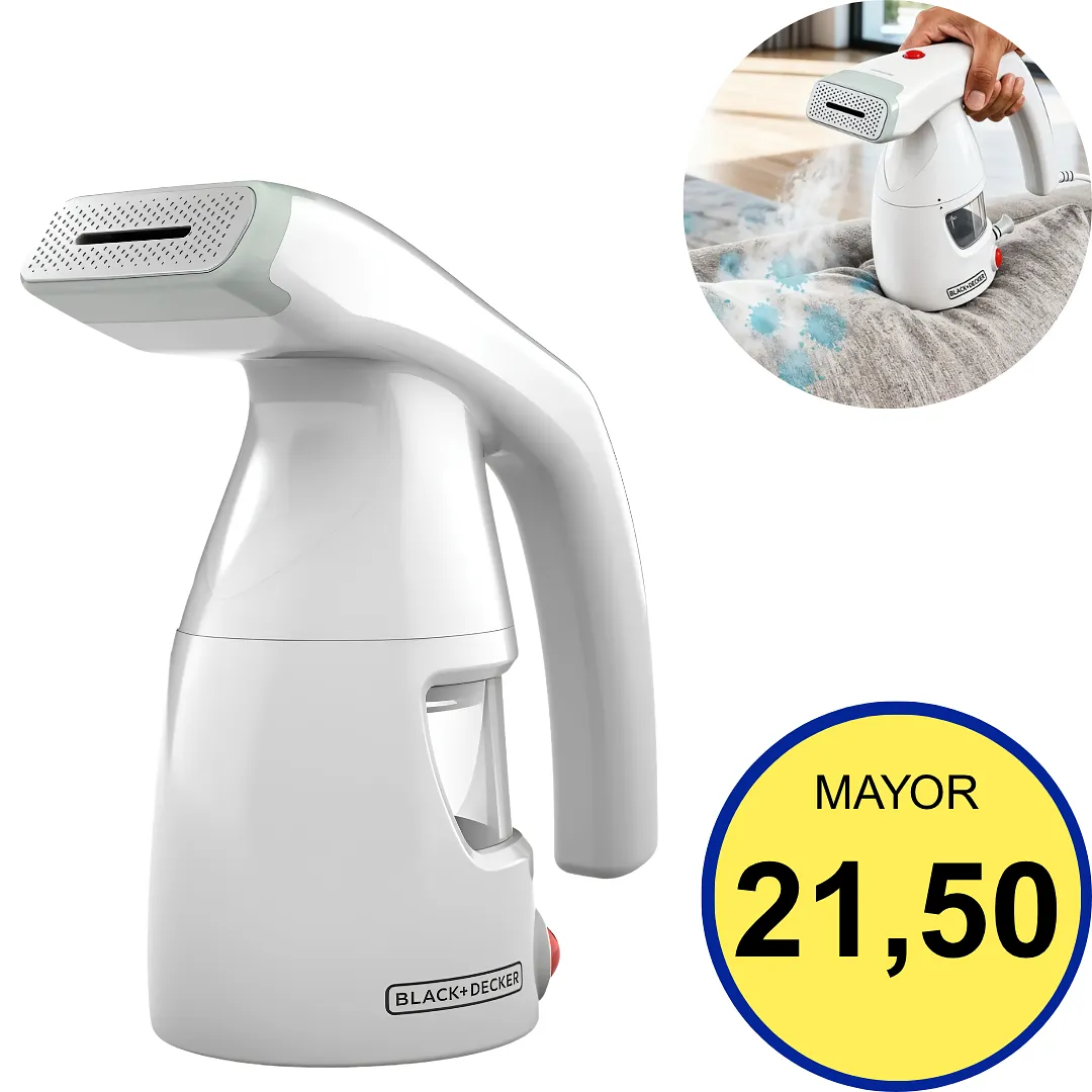 VAPORERA DE MANO PORTÁTIL PLANCHA DE VAPOR VERTICAL 260ML DESINFECTANTE Y ELIMINADORA DE ARRUGAS