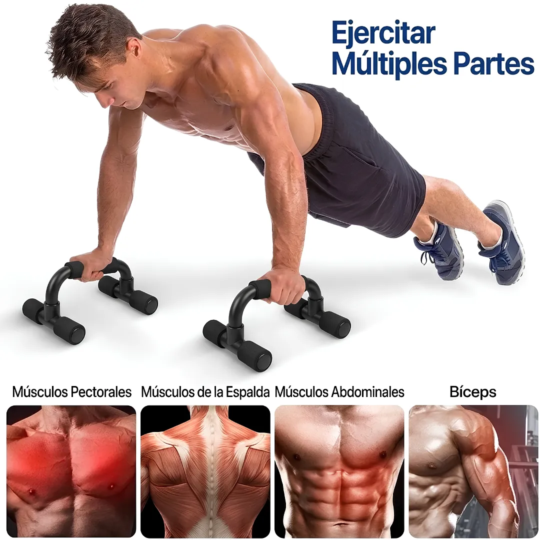 SOPORTE PARA FLEXIONES DE PECHO BARRAS PARA LAGARTIJAS ERGONÓMICAS ANTIDESLIZANTES DE ESPUMA MANILLAS PORTÁTILES PARA EJERCICIO EN CASA Y CALISTENIA