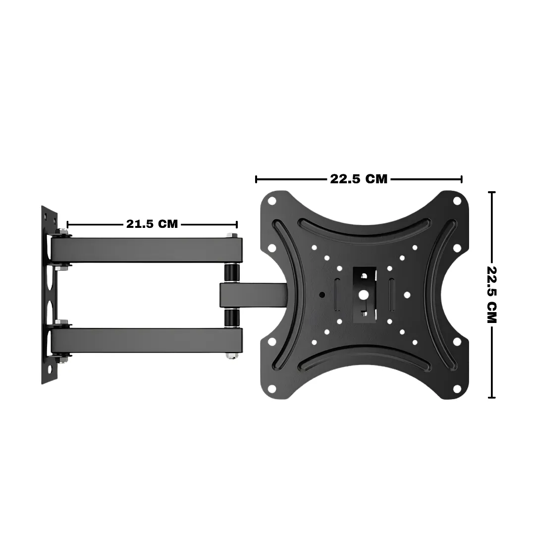 BASE BASE PARA TV DE 14 A 42 PULGADAS SOPORTE DE PARED ARTICULADO GIRATORIO Y RECTÁCTIL CON INCLINACIÓN RESISTENTE DE ACERO PARA TELEVISORES LED LCD Y MONITOR