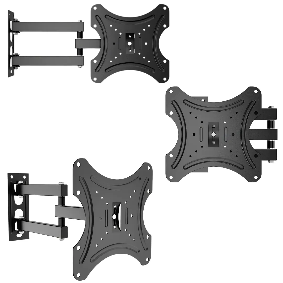 BASE BASE PARA TV DE 14 A 42 PULGADAS SOPORTE DE PARED ARTICULADO GIRATORIO Y RECTÁCTIL CON INCLINACIÓN RESISTENTE DE ACERO PARA TELEVISORES LED LCD Y MONITOR