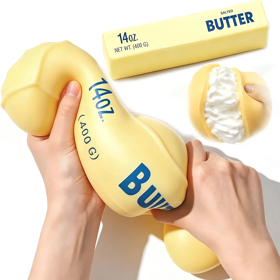 SQUISHY BARRA DE MANTEQUILLA JUGUETE ANTIESTRÉS SENSORIAL REBOTE LENTO RELAJANTE ALIVIO DE ANSIEDAD Y ESTRÉS PARA ADULTOS Y NIÑOS
