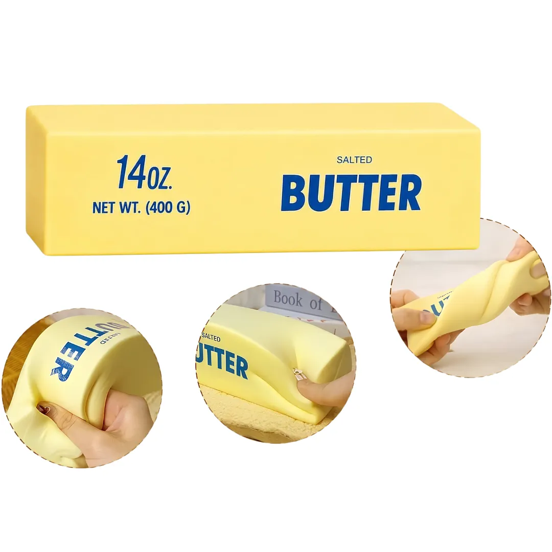 SQUISHY BARRA DE MANTEQUILLA JUGUETE ANTIESTRÉS SENSORIAL REBOTE LENTO RELAJANTE ALIVIO DE ANSIEDAD Y ESTRÉS PARA ADULTOS Y NIÑOS