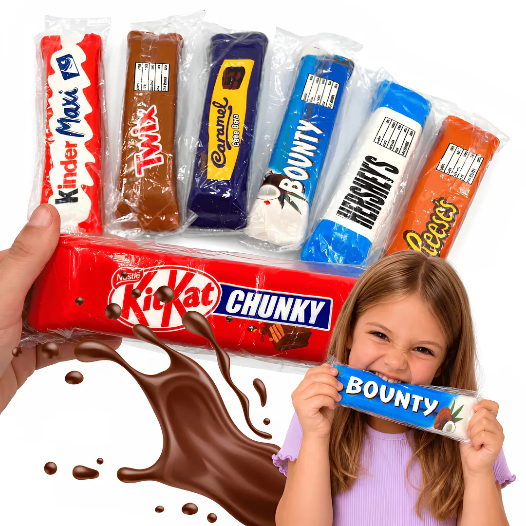 SQUISHY BARRAS DE CHOCOLATE JUGUETE ANTIESTRÉS REBOTE LENTO RELAJANTE PARA ADULTOS Y NIÑOS