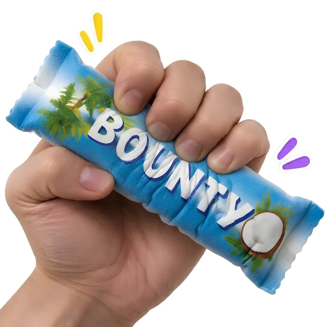 SQUISHY BARRAS DE CHOCOLATE JUGUETE ANTIESTRÉS REBOTE LENTO RELAJANTE PARA ADULTOS Y NIÑOS