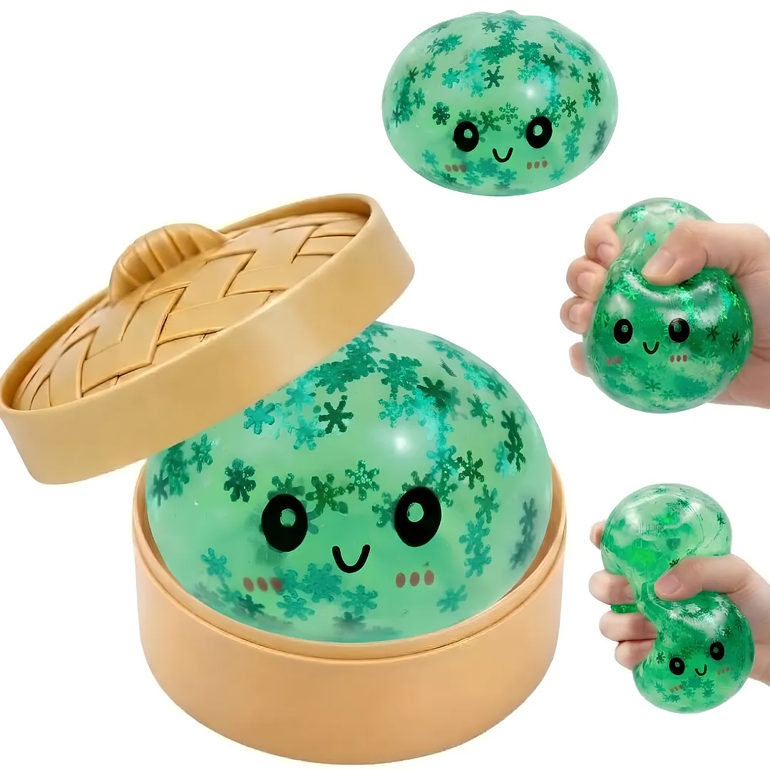 SQUISHY BOLA ANTIESTRÉS COPO DE NIEVE JUGUETE SENSORIAL RELAJANTE CON VAPORERA