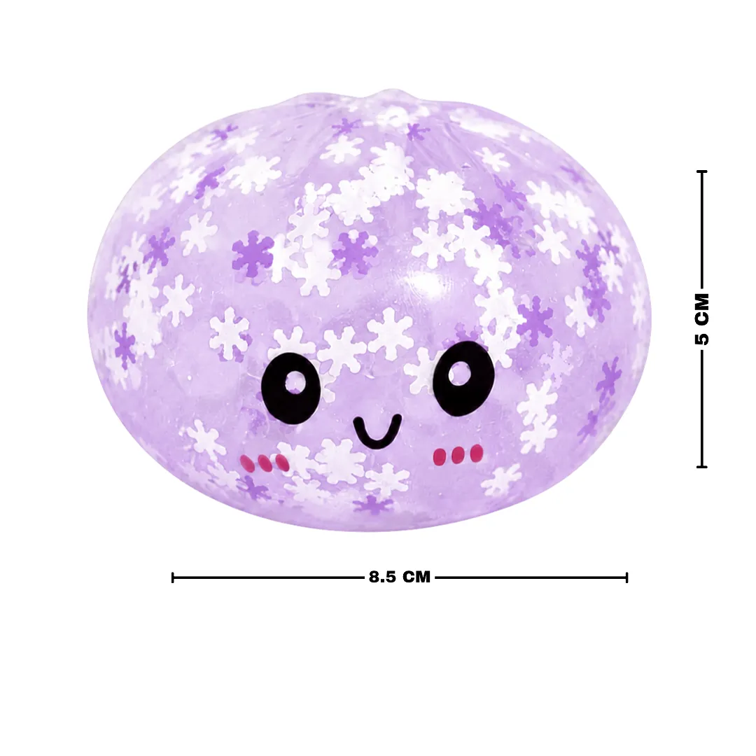 SQUISHY BOLA ANTIESTRÉS COPO DE NIEVE JUGUETE SENSORIAL RELAJANTE CON VAPORERA