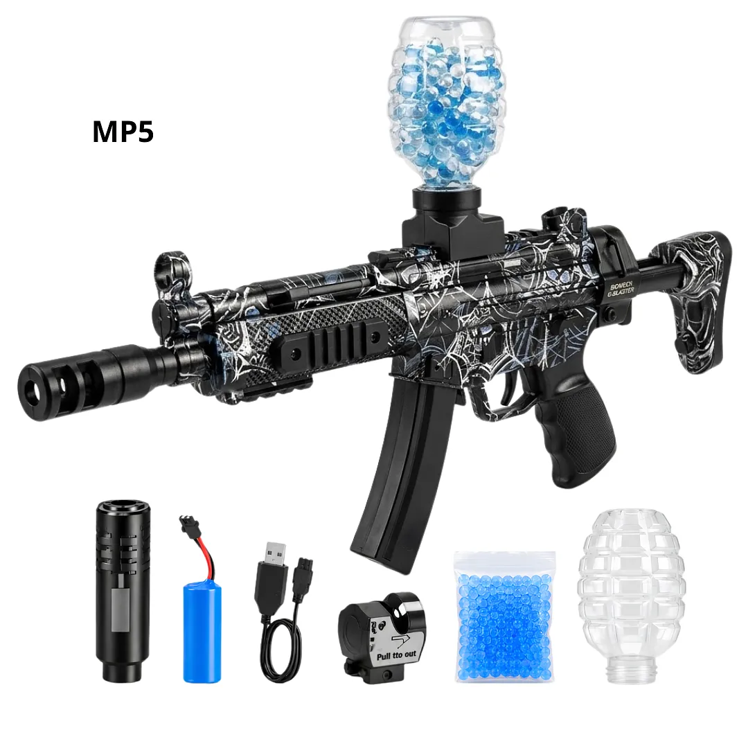 RIFLE LANZADOR DE BOLAS DE HIDROGEL AUTOMÁTICO CON DISEÑO TÁCTICO Y BATERÍA RECARGABLE - JUEGO SEGURO AL AIRE LIBRE Y ALTA POTENCIA