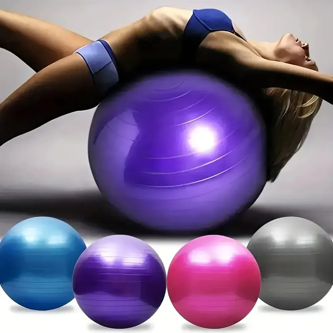 BALÓN DE YOGA - PELOTA DE PILATES 65CM ANTIDESLIZANTE – IDEAL PARA EJERCICIOS