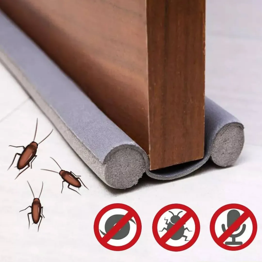 AISLANTE PROTECTOR DE PUERTAS DOBLE PARA INSECTOS Y POLVO – TOPE BAJO PUERTA AJUSTABLE- PARABICHO