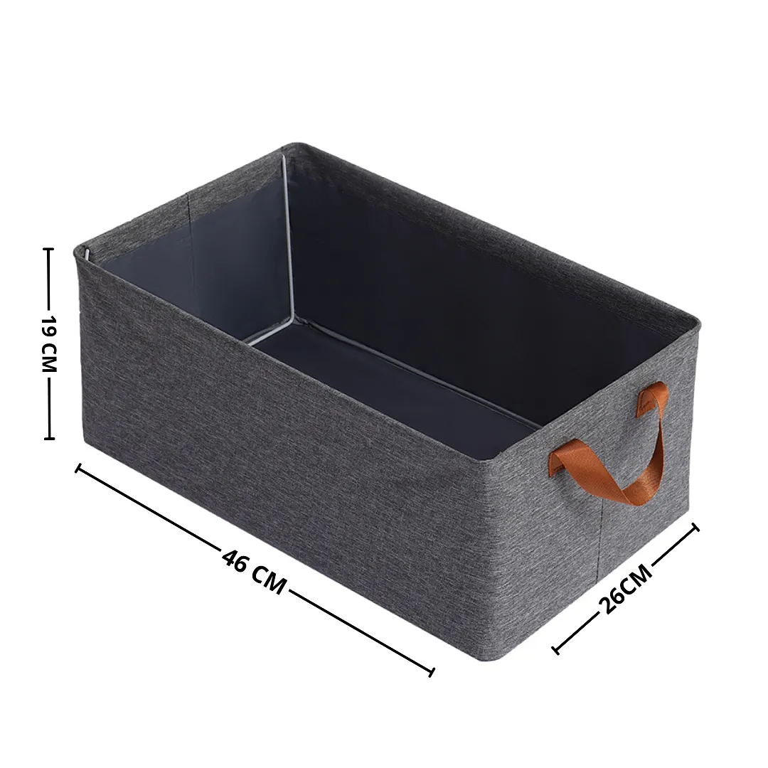 ORGANIZADOR DE ROPA PLEGABLE (1 UNIDAD) - CESTA DE ALMACENAMIENTO ABIERTA DE ALTA RESISTENCIA PARA ARMARIOS Y ESTANTES - CONTENEDOR DE TELA PARA PRENDAS