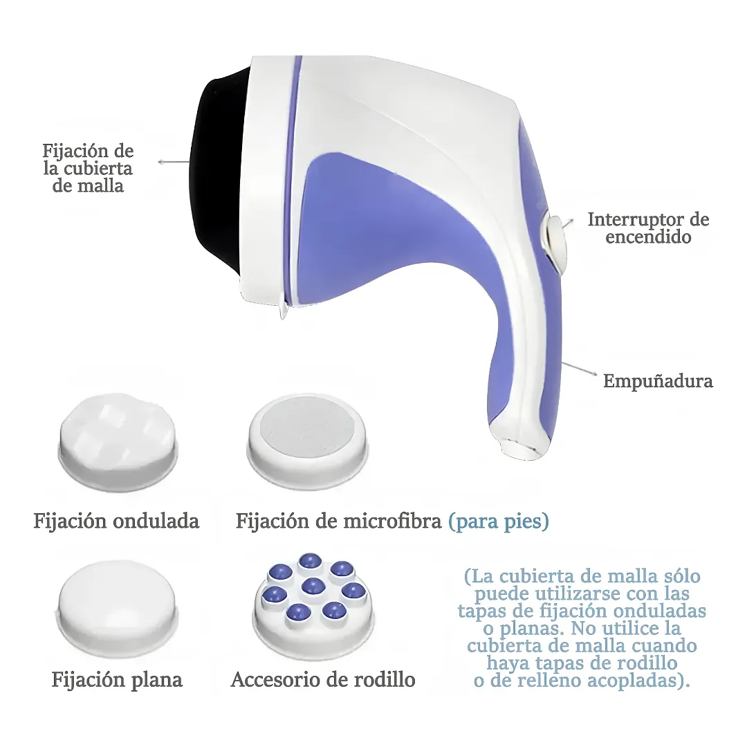 MASAJEADOR ELÉCTRICO RELAX TONE PARA REDUCCIÓN DE GRASA Y MODELADO CORPORAL - DISPOSITIVO VIBRATORIO ANTICELULITIS PORTÁTIL