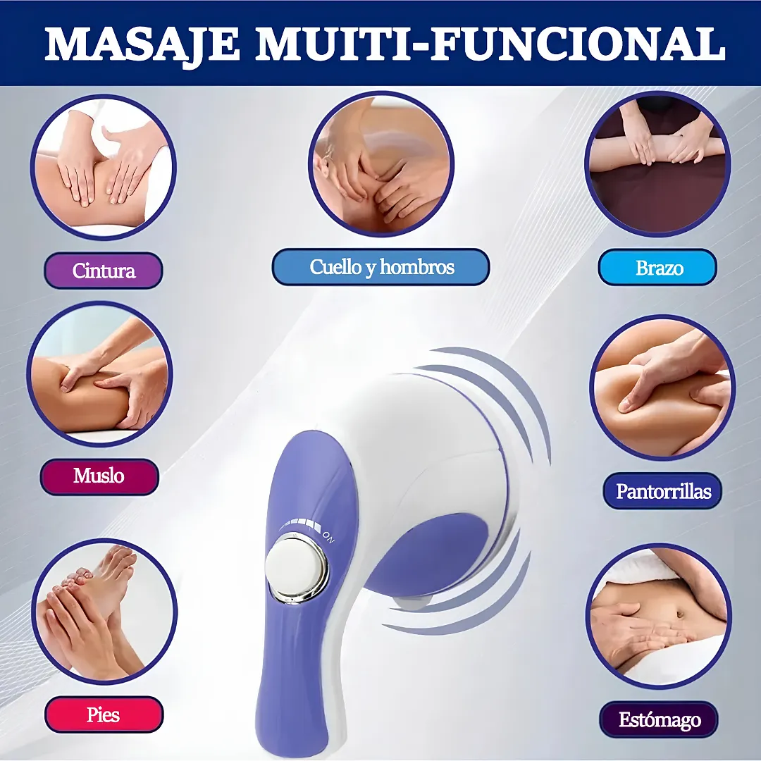 MASAJEADOR ELÉCTRICO RELAX TONE PARA REDUCCIÓN DE GRASA Y MODELADO CORPORAL - DISPOSITIVO VIBRATORIO ANTICELULITIS PORTÁTIL