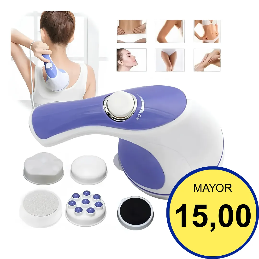 MASAJEADOR ELÉCTRICO RELAX TONE PARA REDUCCIÓN DE GRASA Y MODELADO CORPORAL - DISPOSITIVO VIBRATORIO ANTICELULITIS PORTÁTIL