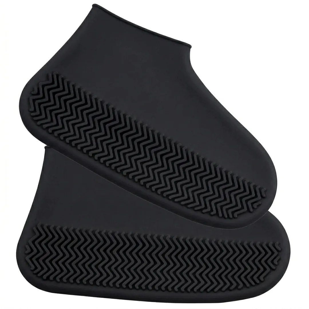 PROTECTOR DE ZAPATOS PARA LLUVIA TALLA L, CUBRE CALZADO IMPERMEABLE ANTIDESLIZANTE DE SILICONA DE ALTA RESISTENCIA